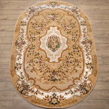 Ковры дизайн 20606 цвет 22155 Акварель овал