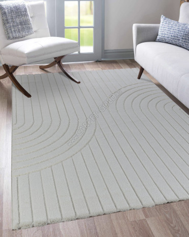 Ковер турецкий 0E421A Sofia (Полиэстер, белый)