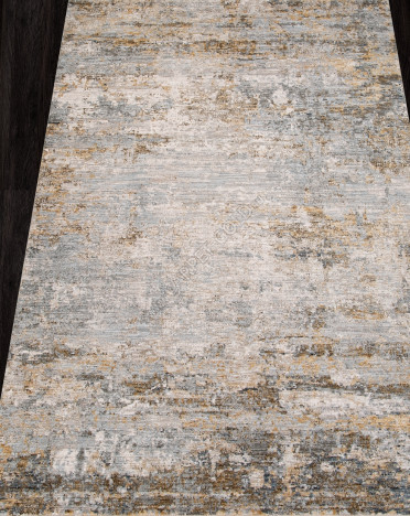 Ковер турецкий L0732B MUMBAI (Полиэстер, бежевый, серый)