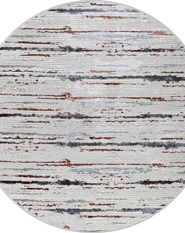 Ковер овальный турецкий 38462A Kleopatra (Полипропилен, серый, розовый)