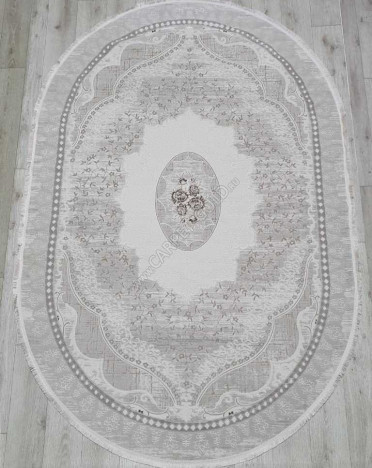 Ковер турецкий 36548A Amatis Lux овальный (Акрил, бежевый)