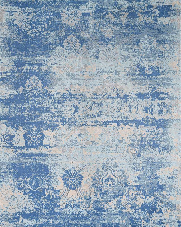 Ковер турецкий MK013 Qum (Полиэстер хит-сет, синий)