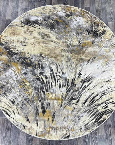 Ковер турецкий A2082A Lisa (Полиэстер хит-сет, бежевый, серый)