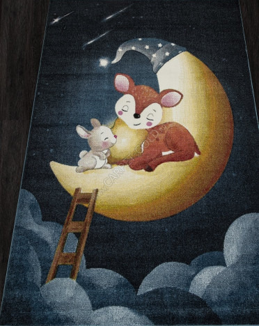 Ковер российский C226 RIO (Фризе, желтый, синий)