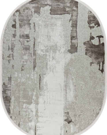 Ковер турецкий 51273B Nadejda (Полипропилен, бежевый) овальный