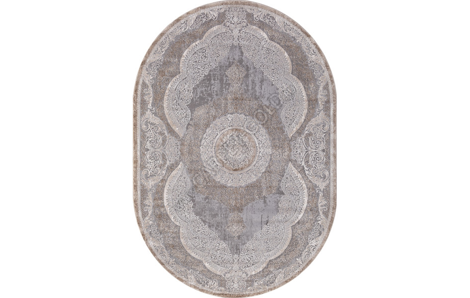 Ковер 03880C - GREY / BROWN - Овал ARMINA