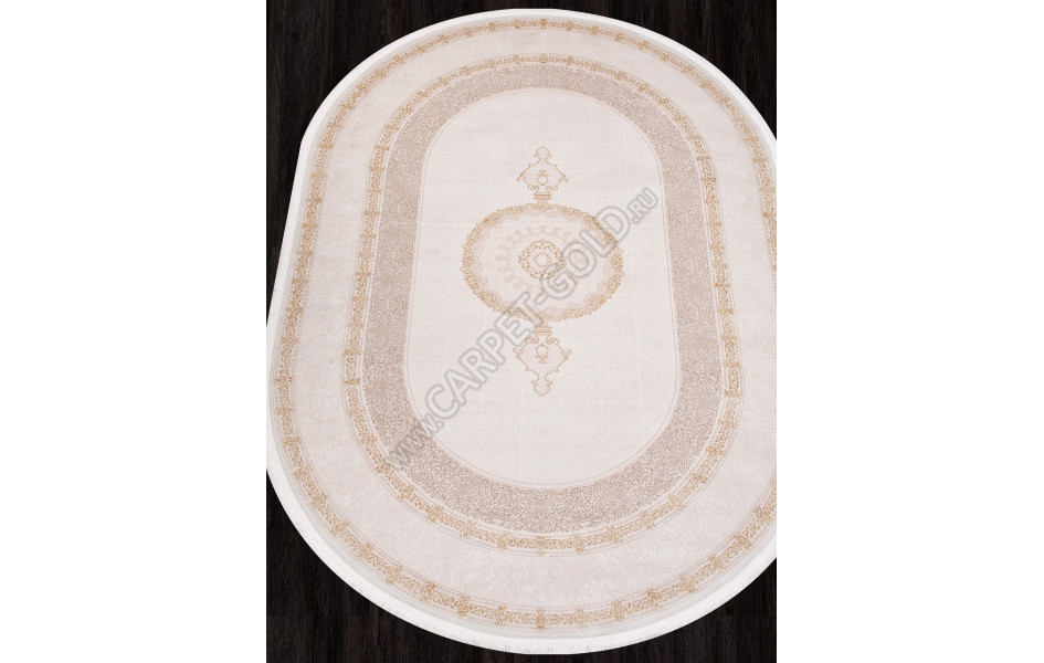 Ковер SI026A - BROWN / BROWN - Овал - коллекция LISSABON