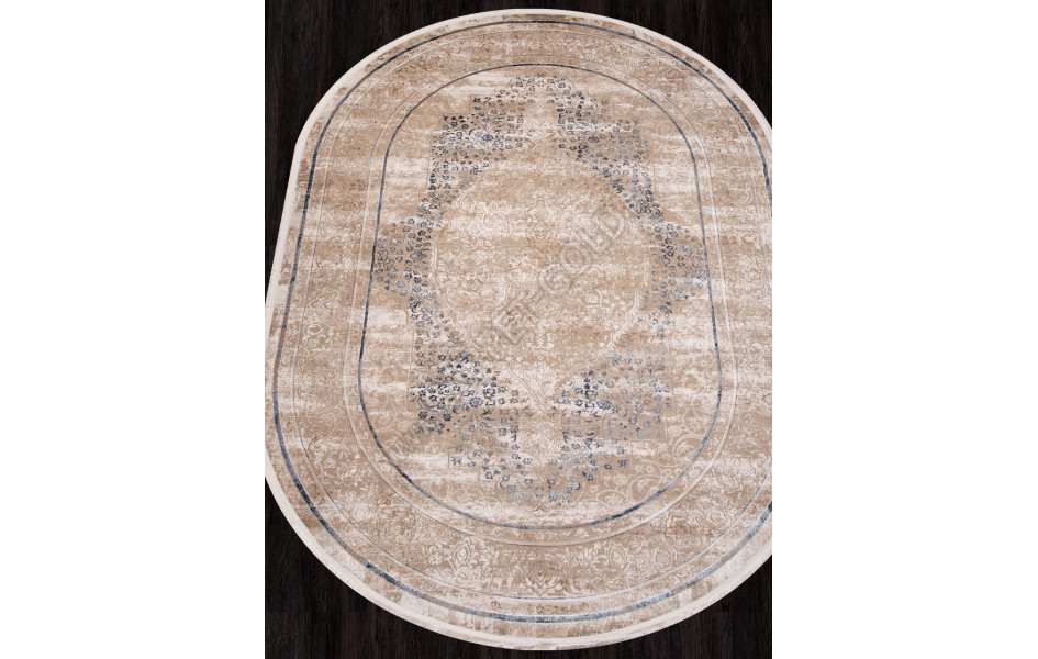 Ковер SI054A - BROWN / BROWN - Овал - коллекция LISSABON