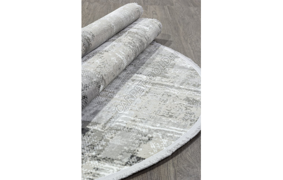 Ковер C288AG - GREY / ANTRACITE - Овал - коллекция LORENZO