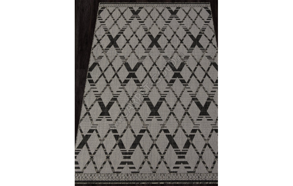 Ковер S135 - BLACK-GRAY - Прямоугольник - коллекция KAIR