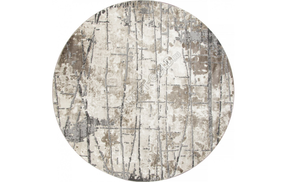 Ковер 03802A - GREY / BROWN - Круг - коллекция ARMINA