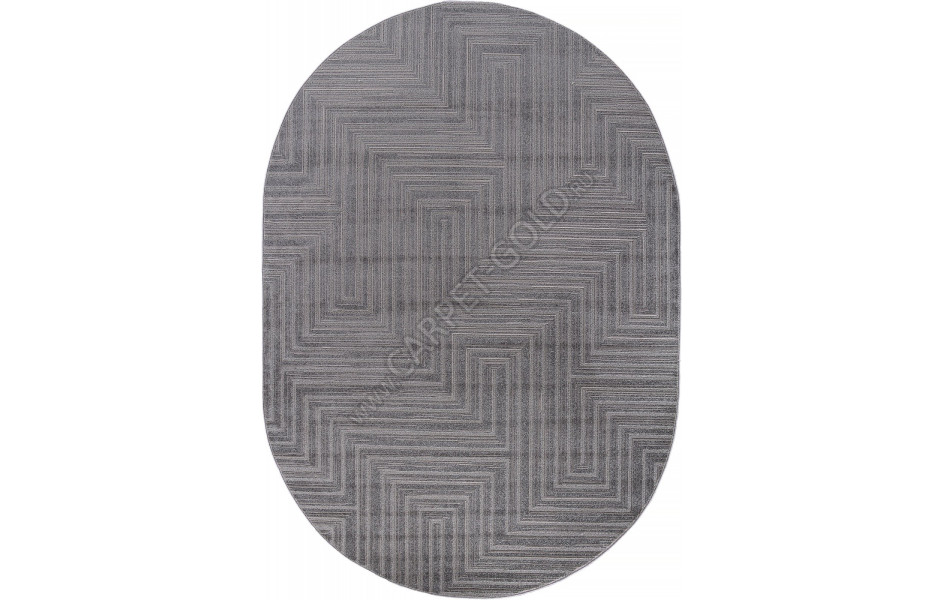 Ковер F412 - LIGHT GRAY - Овал - коллекция DIOS